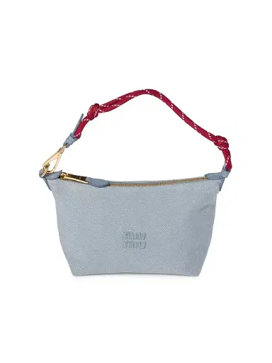 Miu Miu Women's Gabardine Pouch - Yellow | Thumbnail 12 Miu Miu Women's Gabardine Pouch - Yellow | Thumbnail 12