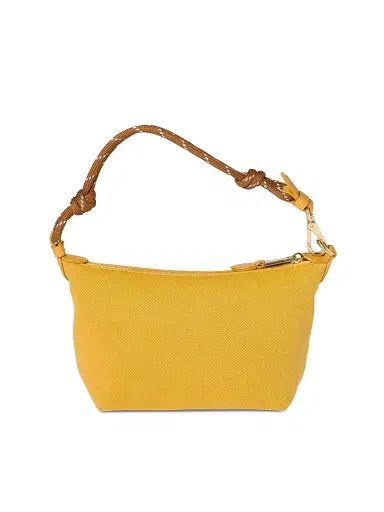 Miu Miu Women's Gabardine Pouch - Yellow | Thumbnail 3 Miu Miu Women's Gabardine Pouch - Yellow | Thumbnail 3