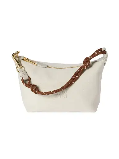 Miu Miu Women's Gabardine Pouch - Yellow | Thumbnail 22 Miu Miu Women's Gabardine Pouch - Yellow | Thumbnail 22
