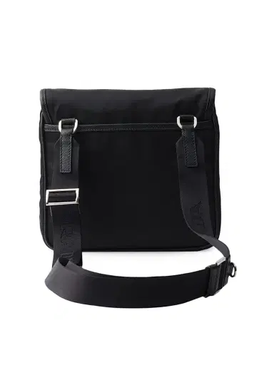 Prada Men's Re-Nylon and Saffiano Leather Shoulder Bag - Black | Thumbnail 3 Prada Men's Re-Nylon and Saffiano Leather Shoulder Bag - Black | Thumbnail 3