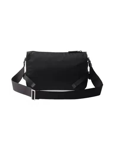 Prada Men's Re-Nylon and Saffiano Leather Shoulder Bag - Black | Thumbnail 3 Prada Men's Re-Nylon and Saffiano Leather Shoulder Bag - Black | Thumbnail 3