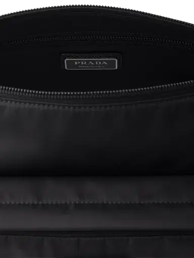 Prada Men's Re-Nylon and Saffiano Leather Shoulder Bag - Black | Thumbnail 4 Prada Men's Re-Nylon and Saffiano Leather Shoulder Bag - Black | Thumbnail 4