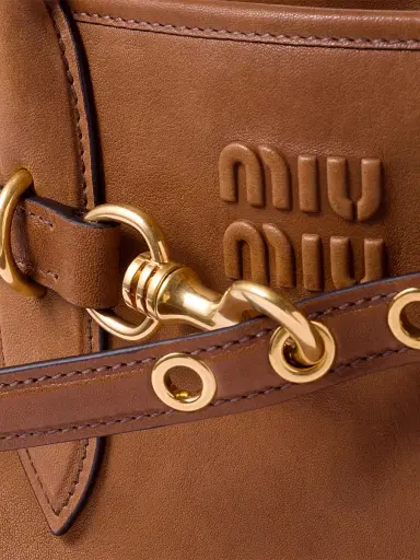 Miu Miu Women's Aventure Nappa Leather Shoulder Bag | Thumbnail 5 Miu Miu Women's Aventure Nappa Leather Shoulder Bag | Thumbnail 5