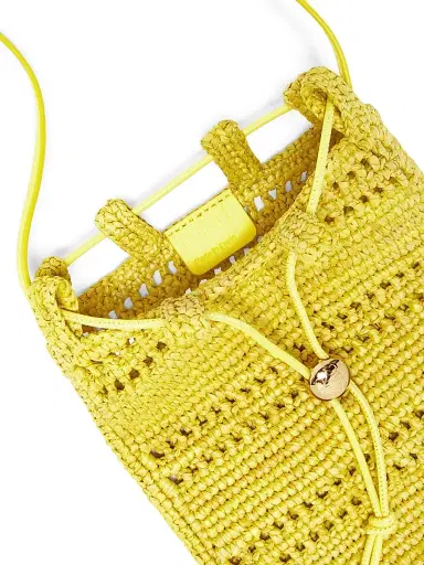 LOEWE Women's x Paula's Ibiza Raffia Crossbody Bag - Yellow | Thumbnail 4 LOEWE Women's x Paula's Ibiza Raffia Crossbody Bag - Yellow | Thumbnail 4