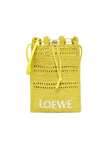 LOEWE Women's x Paula's Ibiza Raffia Crossbody Bag - Yellow | Thumbnail 1 LOEWE Women's x Paula's Ibiza Raffia Crossbody Bag - Yellow | Thumbnail 1