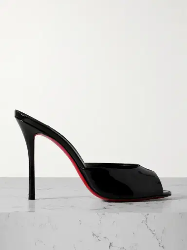 Christian Louboutin Me Dolly 100 Patent-leather Mules | Thumbnail 1 Christian Louboutin Me Dolly 100 Patent-leather Mules | Thumbnail 1