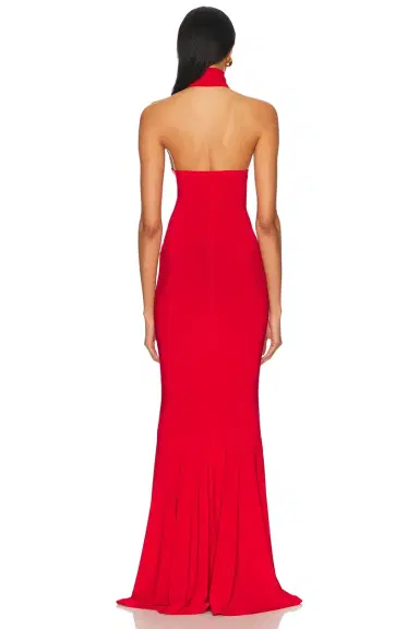 Norma Kamali for FWRD Halter Turtle Fishtail Gown | Thumbnail 3 Norma Kamali for FWRD Halter Turtle Fishtail Gown | Thumbnail 3