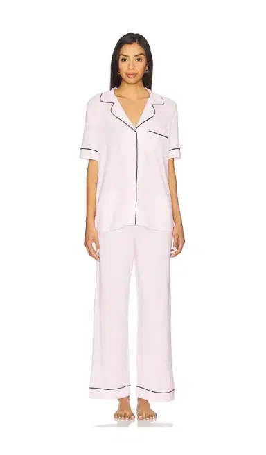 Eberjey Gisele Short Sleeve Long Pj Set | Thumbnail 2 Eberjey Gisele Short Sleeve Long Pj Set | Thumbnail 2