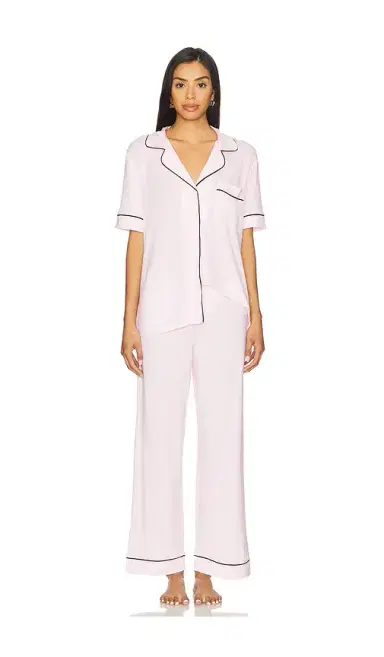 Eberjey Gisele Short Sleeve Long Pj Set | Thumbnail 1 Eberjey Gisele Short Sleeve Long Pj Set | Thumbnail 1