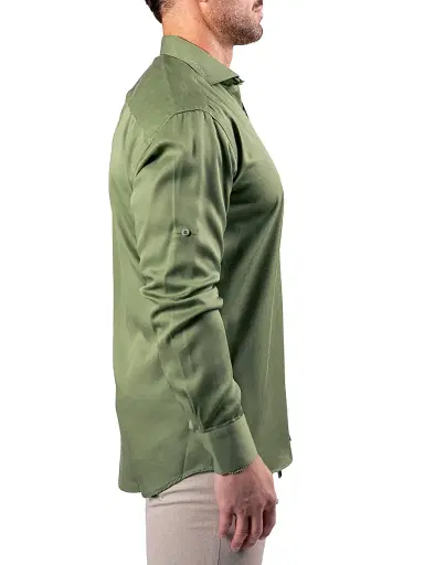 Maceoo Men's Berlin Resistance Shirt - Green | Thumbnail 3 Maceoo Men's Berlin Resistance Shirt - Green | Thumbnail 3