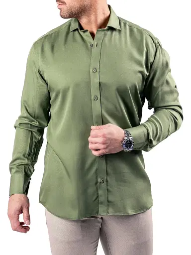 Maceoo Men's Berlin Resistance Shirt - Green | Thumbnail 5 Maceoo Men's Berlin Resistance Shirt - Green | Thumbnail 5