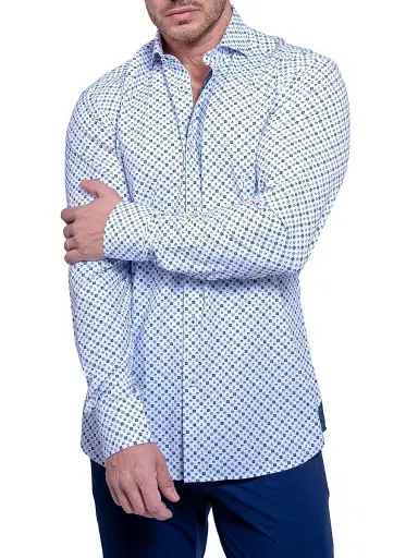 Maceoo Men's Einstein Resistance Shirt - Blue | Thumbnail 3 Maceoo Men's Einstein Resistance Shirt - Blue | Thumbnail 3