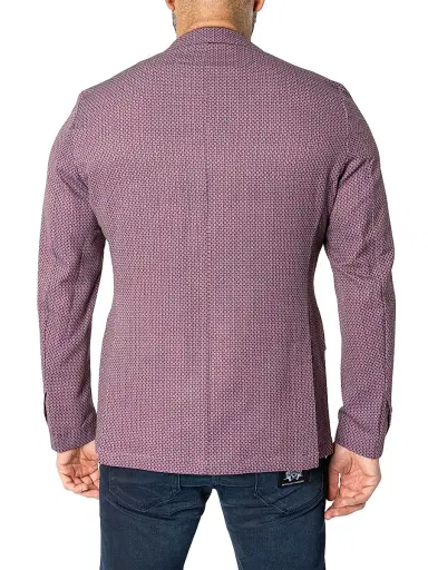 Maceoo Men's Unconstructed French Blazer - Red | Thumbnail 5 Maceoo Men's Unconstructed French Blazer - Red | Thumbnail 5
