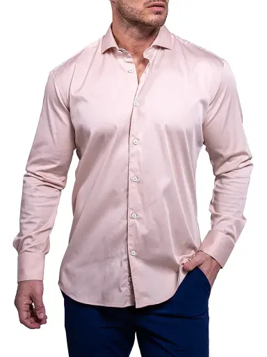 Maceoo Men's Einstein Aristocrat Luxe Stretch Shirt - Pink - Size XXXL | Thumbnail 3 Maceoo Men's Einstein Aristocrat Luxe Stretch Shirt - Pink - Size XXXL | Thumbnail 3