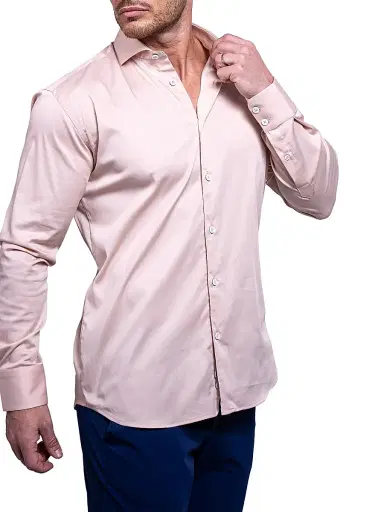 Maceoo Men's Einstein Aristocrat Luxe Stretch Shirt - Pink - Size XXXL | Thumbnail 6 Maceoo Men's Einstein Aristocrat Luxe Stretch Shirt - Pink - Size XXXL | Thumbnail 6