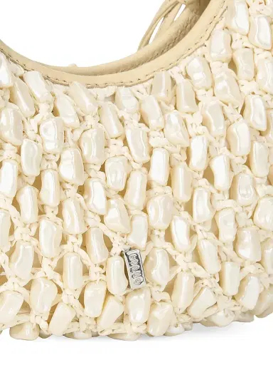 Staud Women's Reef Shell Top Handle Bag - Cream | Thumbnail 3 Staud Women's Reef Shell Top Handle Bag - Cream | Thumbnail 3