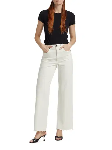 SLVRLAKE Women's Grace Crop High-Rise Jeans - White | Thumbnail 2 SLVRLAKE Women's Grace Crop High-Rise Jeans - White | Thumbnail 2