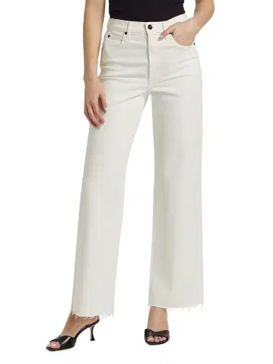 SLVRLAKE Women's Grace Crop High-Rise Jeans - White | Thumbnail 3 SLVRLAKE Women's Grace Crop High-Rise Jeans - White | Thumbnail 3