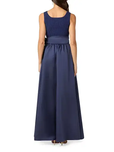 Shoshanna Women's Mercer Mikado-Knit Maxi Dress - Navy | Thumbnail 4 Shoshanna Women's Mercer Mikado-Knit Maxi Dress - Navy | Thumbnail 4