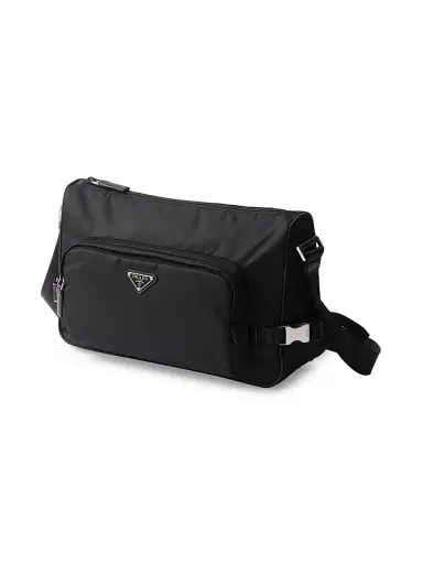 Prada Men's Re-Nylon and Saffiano Leather Shoulder Bag | Thumbnail 2 Prada Men's Re-Nylon and Saffiano Leather Shoulder Bag | Thumbnail 2