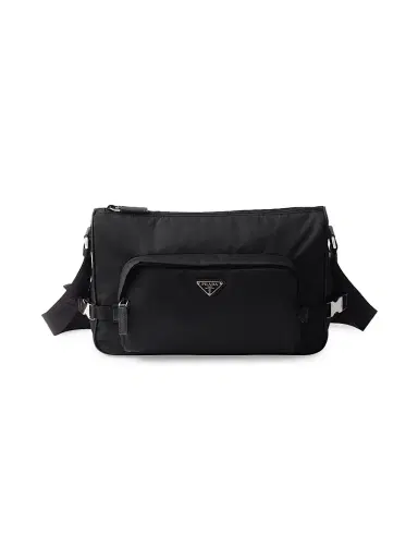 Prada Men's Re-Nylon and Saffiano Leather Shoulder Bag | Thumbnail 1 Prada Men's Re-Nylon and Saffiano Leather Shoulder Bag | Thumbnail 1
