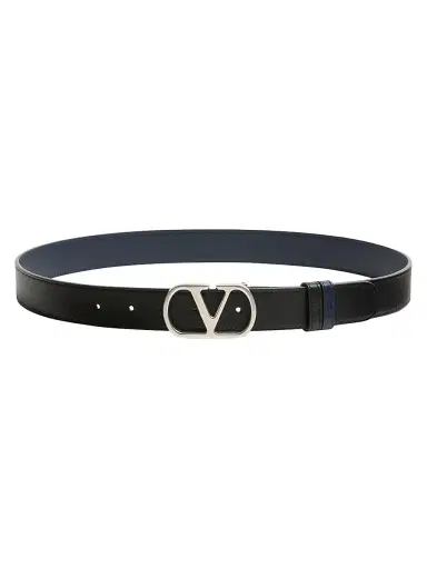 Valentino Garavani Men's Vlogo Signature Reversible Shiny Calfskin Belt 30MM | Thumbnail 1 Valentino Garavani Men's Vlogo Signature Reversible Shiny Calfskin Belt 30MM | Thumbnail 1