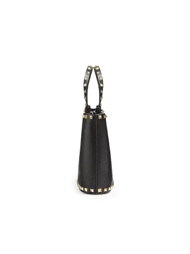 Valentino Women's Rockstud Small Shopping Bag in Grainy Calfskin | Thumbnail 4 Valentino Women's Rockstud Small Shopping Bag in Grainy Calfskin | Thumbnail 4