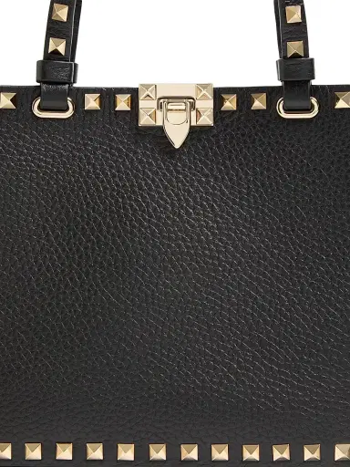Valentino Women's Rockstud Small Shopping Bag in Grainy Calfskin | Thumbnail 7 Valentino Women's Rockstud Small Shopping Bag in Grainy Calfskin | Thumbnail 7
