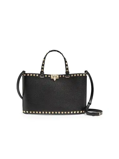 Valentino Women's Rockstud Small Shopping Bag in Grainy Calfskin | Thumbnail 1 Valentino Women's Rockstud Small Shopping Bag in Grainy Calfskin | Thumbnail 1