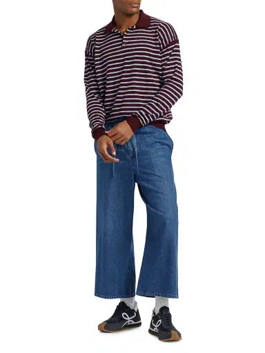 Loewe Men's x Paula's Ibiza Long-Sleeve Polo Sweater | Thumbnail 2 Loewe Men's x Paula's Ibiza Long-Sleeve Polo Sweater | Thumbnail 2