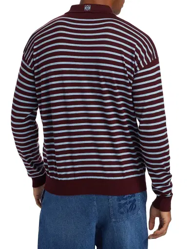 Loewe Men's x Paula's Ibiza Long-Sleeve Polo Sweater | Thumbnail 5 Loewe Men's x Paula's Ibiza Long-Sleeve Polo Sweater | Thumbnail 5