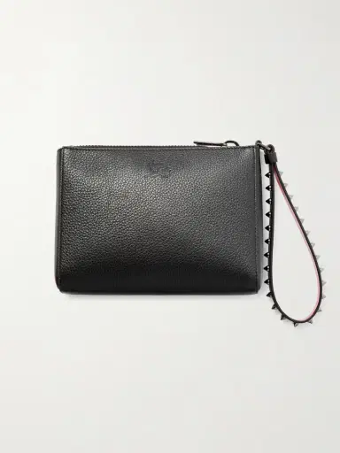 Christian Louboutin Cabata Studded Textured-leather Clutch | Thumbnail 3 Christian Louboutin Cabata Studded Textured-leather Clutch | Thumbnail 3