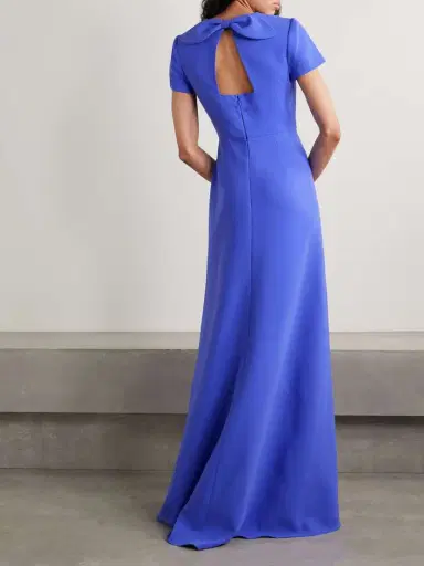 Carolina Herrera Appliquéd Embellished Crepe Gown | Thumbnail 3 Carolina Herrera Appliquéd Embellished Crepe Gown | Thumbnail 3