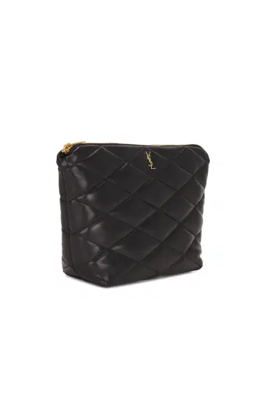 Saint Laurent Large Cosmetic Pouch | Thumbnail 4 Saint Laurent Large Cosmetic Pouch | Thumbnail 4