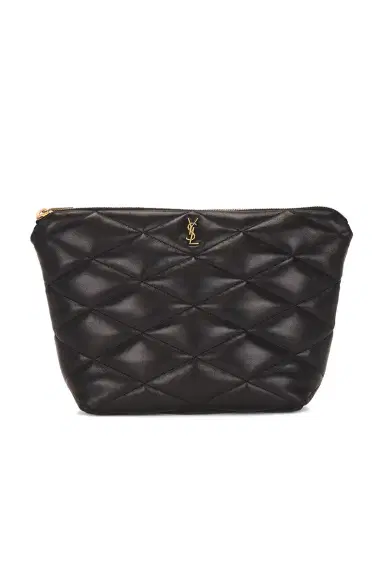 Saint Laurent Large Cosmetic Pouch | Thumbnail 1 Saint Laurent Large Cosmetic Pouch | Thumbnail 1