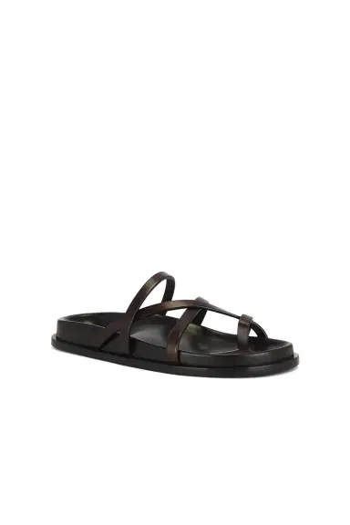 Saint Laurent Mathis Flat Sandal | Thumbnail 2 Saint Laurent Mathis Flat Sandal | Thumbnail 2