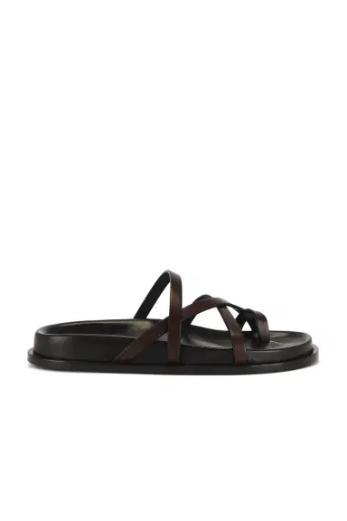 Saint Laurent Mathis Flat Sandal | Thumbnail 1 Saint Laurent Mathis Flat Sandal | Thumbnail 1