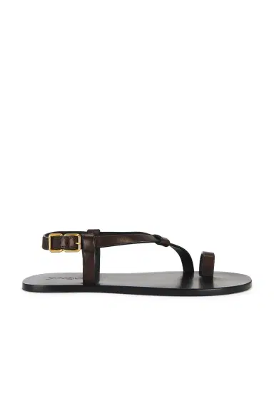 Saint Laurent Party Flat Sandal | Thumbnail 1 Saint Laurent Party Flat Sandal | Thumbnail 1