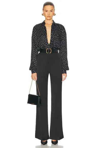 Alexandre Vauthier Polka Dot Button Down Top | Thumbnail 4 Alexandre Vauthier Polka Dot Button Down Top | Thumbnail 4