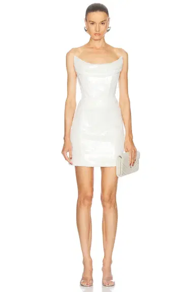 MACH & MACH Sequin Corset Mini Dress | Thumbnail 1 MACH & MACH Sequin Corset Mini Dress | Thumbnail 1