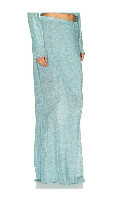 SEROYA Harmony Metallic Knit Skirt | Thumbnail 2 SEROYA Harmony Metallic Knit Skirt | Thumbnail 2
