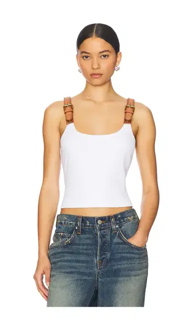 Monse Leather Strap Tank Top | Thumbnail 1 Monse Leather Strap Tank Top | Thumbnail 1