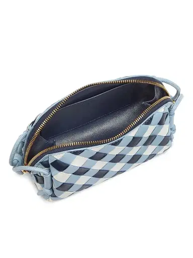 Bottega Veneta Women's Checkered Leather Concert Pouch | Thumbnail 4 Bottega Veneta Women's Checkered Leather Concert Pouch | Thumbnail 4