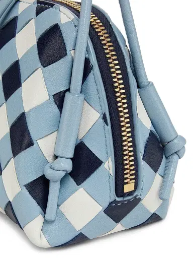 Bottega Veneta Women's Checkered Leather Concert Pouch | Thumbnail 5 Bottega Veneta Women's Checkered Leather Concert Pouch | Thumbnail 5