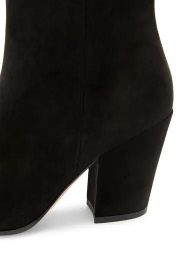 Gianvito Rossi Women's Keinna 85MM Suede Block-Heel Booties - Black - Size 12 | Thumbnail 6 Gianvito Rossi Women's Keinna 85MM Suede Block-Heel Booties - Black - Size 12 | Thumbnail 6