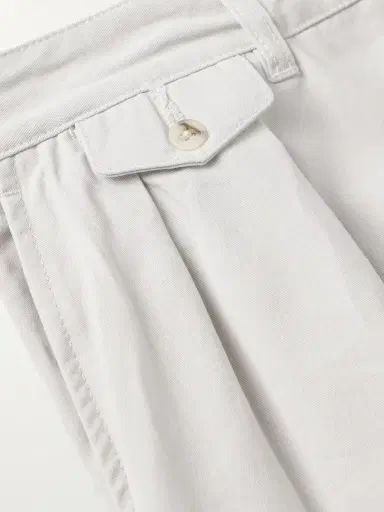 Beams Plus Wide-Leg Pleated Cotton-Twill Shorts - Men | Thumbnail 5 Beams Plus Wide-Leg Pleated Cotton-Twill Shorts - Men | Thumbnail 5