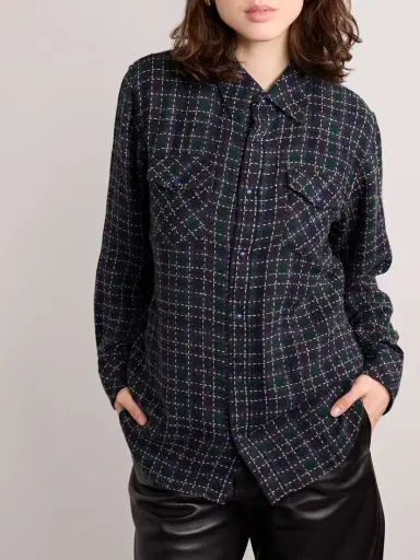 God’s True Cashmere Checked Cashmere Shirt | Thumbnail 3 God’s True Cashmere Checked Cashmere Shirt | Thumbnail 3