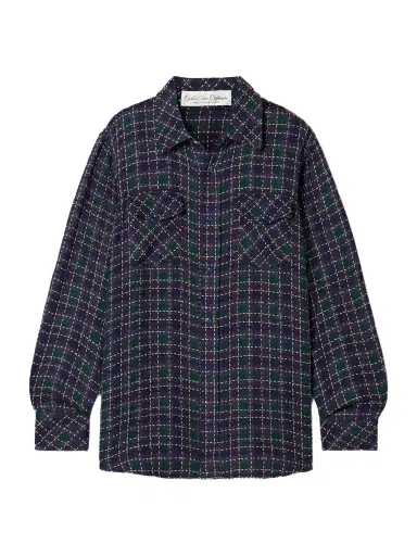 God’s True Cashmere Checked Cashmere Shirt | Thumbnail 1 God’s True Cashmere Checked Cashmere Shirt | Thumbnail 1