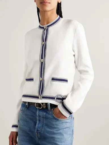 Gucci ido Jacquard-knit Cotton Cardigan | Thumbnail 3 Gucci ido Jacquard-knit Cotton Cardigan | Thumbnail 3