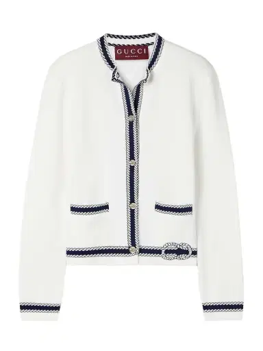 Gucci ido Jacquard-knit Cotton Cardigan | Thumbnail 1 Gucci ido Jacquard-knit Cotton Cardigan | Thumbnail 1